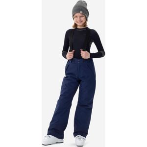 Warme en waterdichte skibroek voor kinderen pnf 500 marineblauw
