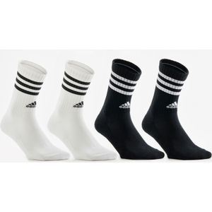 adidas - Hoge Sportsokken - Zwart Wit - Set van 4 Paar