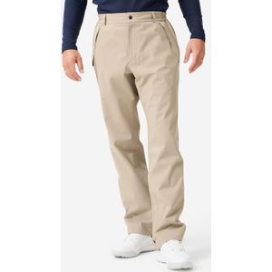 Waterdichte regenbroek rw500 voor heren beige