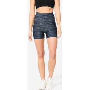 Short voor cardiofitness dames gemêleerd grijs 100