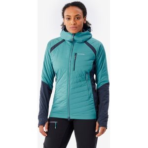 Hybride damesjas voor bergsport sprint blauw/grijs