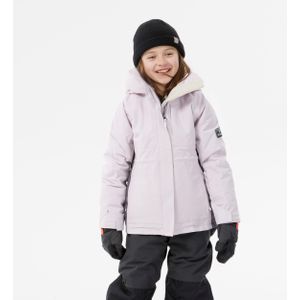 Lange en stevige snowboardjas voor meisjes snb 500 roze