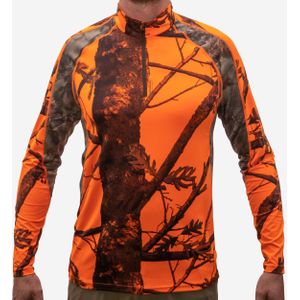 Camouflageshirt 500 lange mouwen fluocamouflage