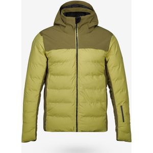 Ski- en snowboardjas 500 heren gewatteerd kaki
