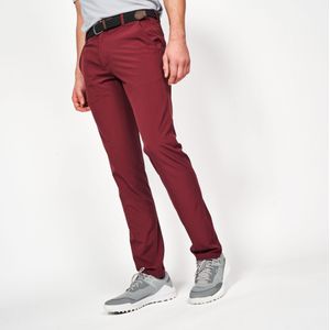 Golfbroek ww500 heren chino bordeaux