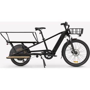 Elektrische cargofiets longtail r500e zwart