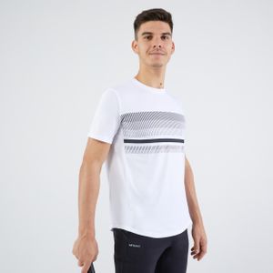 Tennis t-shirt voor heren essential wit