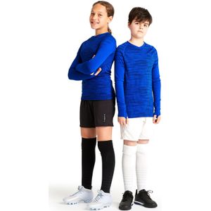 Thermoshirt kind keepdry 500 lange mouwen blauw