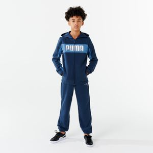 Ademend puma trainingspak voor kinderen | blauwe broek en hoody vest