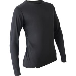 Hardloopshirt voor dames sun protect lange mouwen zwart