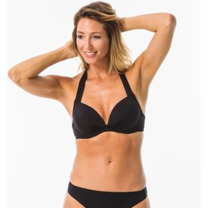 Push-up bikinitop voor dames elena met vaste padding zwart