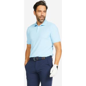 Golfpolo met korte mouwen voor heren ww500 lichtblauw