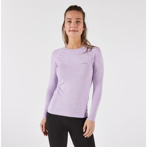 Hardloopshirt run 500 lange mouwen dames lila