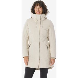 Waterdichte wandelparka nh500 voor dames beige