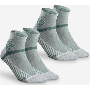 Wandelsokken hike 500 mid mintgroen 2 paar