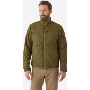 Gewatteerde jas 500 olijfgroen