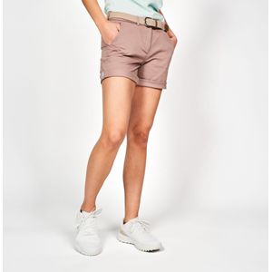 Golf chino short katoen dames mw500 lichtroze