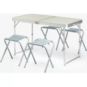Inklapbare tafel 180x75x73cm – rattanlook kunststof – campingtafel / tuintafel – max 8 personen – antraciet – | Gecontroleerde retourproducten en nieuwe overstockproducten tegen een onverslaanbare lage prijs