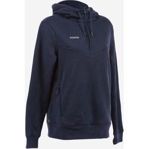 Hockey trui met capuchon dames fh500 marineblauw
