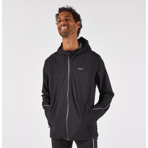 Regenjack voor heren run 500 zwart