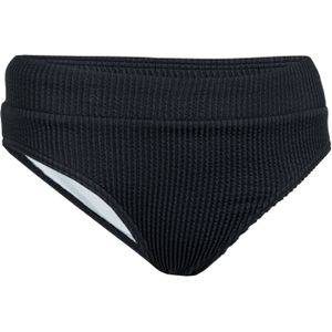 Bikinibroekje voor meisjes 500 gestructureerde stof bao zwart