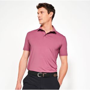 Golfpolo ww900 voor heren donkerroze