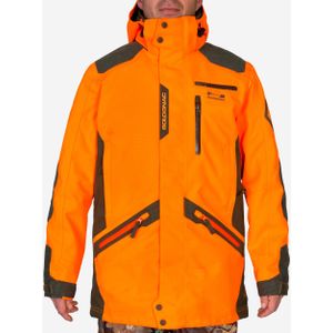 Stevige en waterdichte jas voor de jacht supertrack 900 fluo-oranje