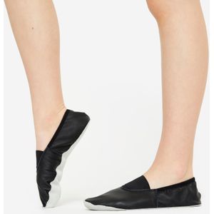 Schoenen voor modern jazz soepel leer zwart