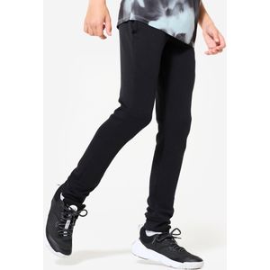 Joggingbroek uniseks kinderen ademend katoen zwart