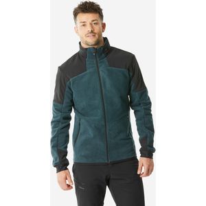 Warme wandelfleece voor heren sh500 mountain groen
