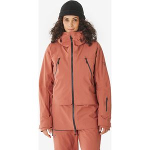 Waterdichte ski-jas voor dames fr900 freeride bruin