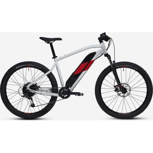 Elektrische mountainbike e-st 100 hardtail wit/rood 27.5"
