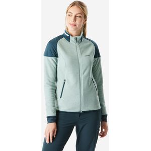 Warme wandelfleece voor dames mh500 mountain groen