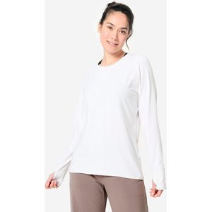 Shirt met lange mouwen voor zachte yoga katoen