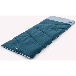 Slaapzak voor de camping ultim comfort 10° katoen blauw