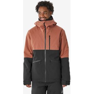 Ski- en snowboardjas 500 am heren warm en ademend bruin