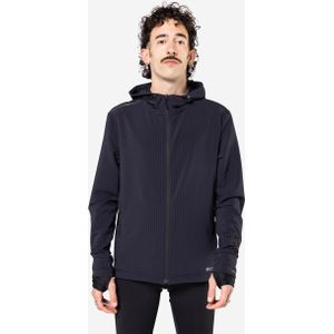 Warme hardloophoodie voor heren run 500 warm zwart