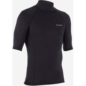 Surftop 900 heren fleece met korte mouwen zwart