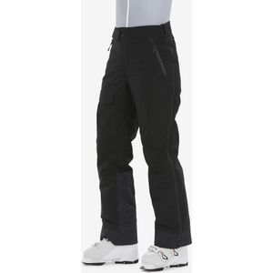 Uniseks skibroek met lange ritsen opzij voor wedstrijdskiën 980 zwart