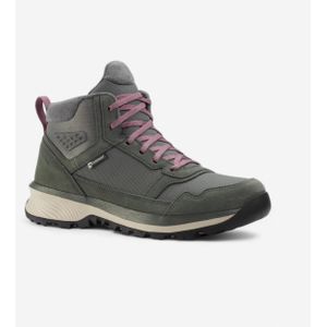 Wandelschoenen voor dames nh500 mid leer wp