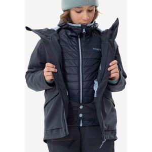 Uitstekend waterdichte 3-in-1 ski-jas voor jongens fr900 marineblauw