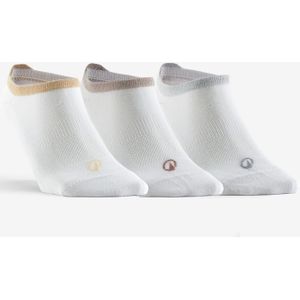 Lage sportsokken rs 160 glanzend wit 3 paar