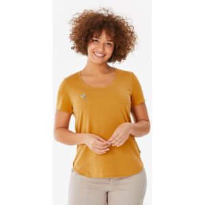 Wandel t-shirt voor dames nh500 okergeel