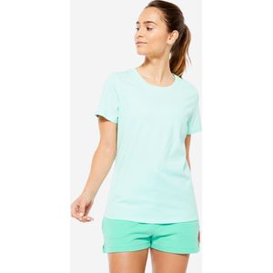 Fitnessshirt voor dames 500 essentials pastelmint