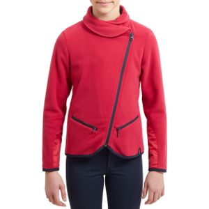 Fleece voor ruitersport kinderen 100 kardinaalroze