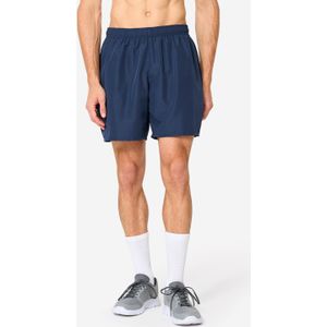 Handige fitness-short voor heren marineblauw
