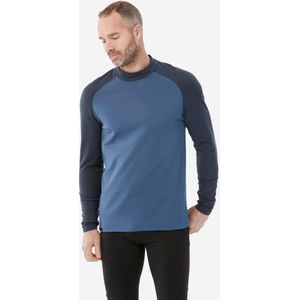 Warm en ademend thermoshirt bl500 voor heren blauw grijs