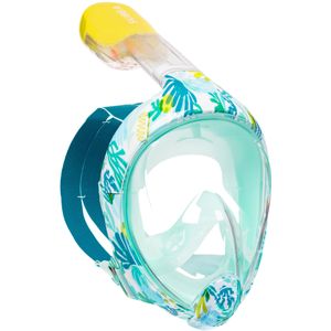 Snorkelmasker voor kinderen easybreath koraal/wit xs (6-10 jaar)