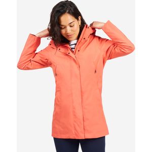 Regenjas dames lang waterdicht sailing 500 baksteenrood