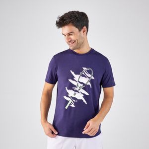 Tennisshirt voor heren tts soft paars